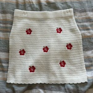 Wild Fable Crochet Hibiscus Flower Skirt
